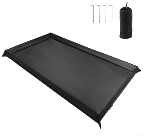 Eawfgtuw Multifunktions-Zelt-Bodenplane, wasserdicht, 210D-Oxford-Gewebe, 4000 mm, leicht, tragbar, Badewannenboden (200 x 180 cm)