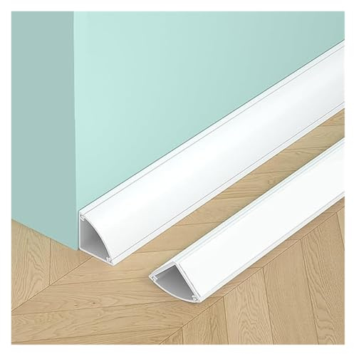 canalina passacavi muro Copertura For Nascondere Cavi Ad Angolo Da Parete, For Interni, For Nascondere I Cavi Di Computer E TV, Organizer Moderno Antiscivolo(White,30mmx30mm/1.18inx1.18in)