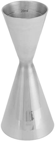 Taza medidora de barra brillante japonesa doble Jigger de acero inoxidable para camarero (30 a 60ml)