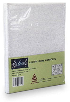 Family Bedding Waterproof Double Mattress Protector – Soft Breathable Noiseless Terry Surface with Deep Skirt 140×200 cm.