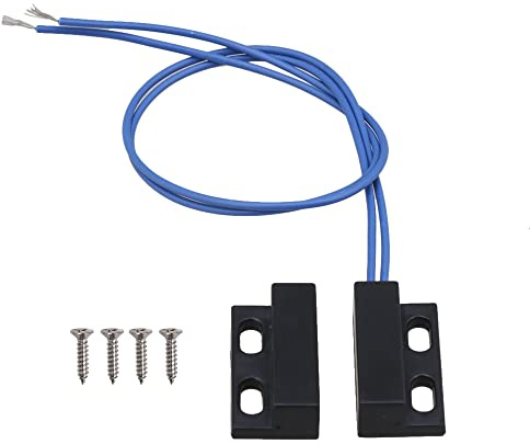 BQLZR AC110-220 V N.O Magnetschalter für Tür, Fenster, Türkontakte, Normalerweise geöffnet, Schwarz Kontaktsensor