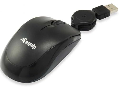 Equip 245103 Optical Travel Mouse Cable Black