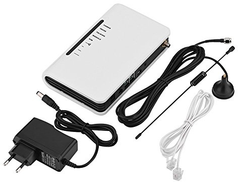 Tihebeyan GSM Gateway Terminal sans Fil Fixe, Compatible avec 900 1800 MHz, Plate-Forme d'accès sans Fil, adapté pour téléphone, boîte, Connexion enregistreur d'alarme (EU)