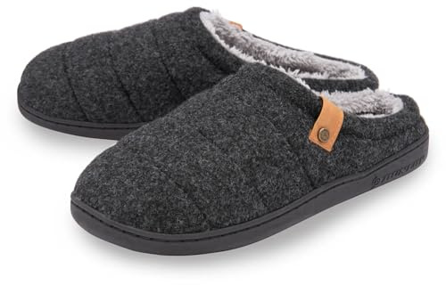DUNLOP Mens Finlay Mule Slippers MTO - Black - UK 12