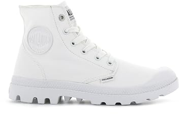Palladium Pampa Monochrome, Stivali Sneaker Unisex - Adulto, Bianco, 44 EU