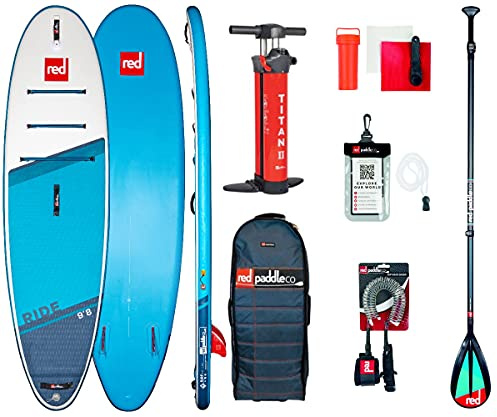 Red Paddle, 9’8″ Ride MSL + Carbon 50 Nylon, Tabelle Sup Und Paddle, Mehrfarbig, Uni, Unisex Erwachsene