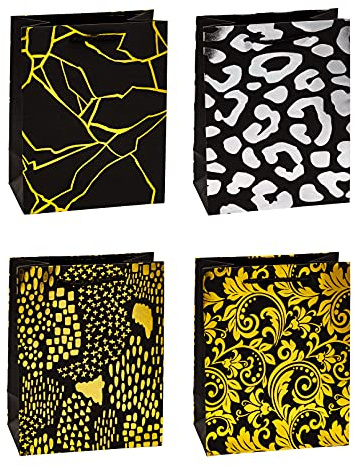 TSI Geschenktüten Design Premium, 12er Packung, Größe: Mittel (HxBxT 23 x 18 x 10 cm), Art. Nr. 89014