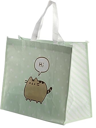 Puckator Sac de Courses en Plastique Recyclé RPET - Arc-en-ciel, 33x39.5x18.5 cm