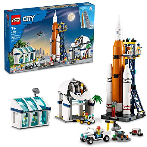 LEGO City Rocket Launch Center Building Toy Set 60351, NASA-Inspired Space Toy with Rocket, Launch Tower, Observatory, and Mission Control, Pretend Play Space Toy for Kids Boys Girls Age 7+ Years Old