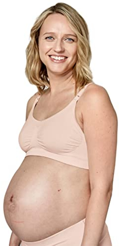 Medela Sujetador de Maternidad y Lactancia Keep Cool, sin Costuras, con 2 Zonas de transpiración, Tela Suave al Tacto, para un Soporte cómodo, en Negro