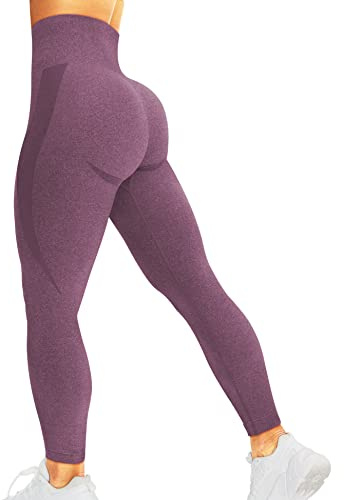 corcoar Sport Leggings Damen Hoch Taille Seamless Blickdicht Leggings | Booty Lifting, Po Push Up, Gym, Yoga, Sporthose