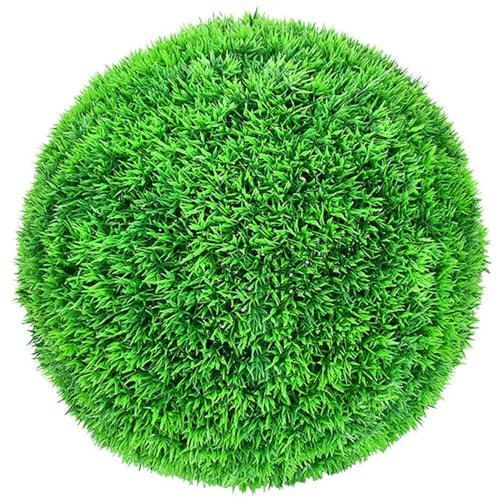 MHUQIA Artificial Plant Topiary Ball Faux Boxwood Decorative Balls 33cm, Faux Boxwood Ball Outdoor, Boxwood Spheres Decorative Balls, Topiary Balls Artificial Outdoor
