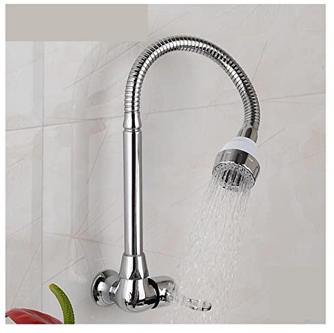Unterputz-Universal-Wasserhahn, einfach gekühlte Wand-Wand-Wand-Klappverlängerung, Mopp-Pool, Haushalts-Küchen-Wasserhahn, Wasserhahn für Küchenspüle (1 E)