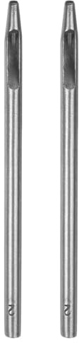 QUARKZMAN 2Pcs Poinçon Creux pour Cuir 2mm Outil de Perforation pour Ceinture en Acier au Carbone Poinçon pour Découper le Cuir Artisanat en Caoutchouc Papier Tissu Plastique Matériau Souple