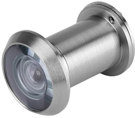 Lybunair Spioncino di sicurezza domestica per porte, Telecamera spioncino con portata grandangolare da 220 gradi per porte (Silver)