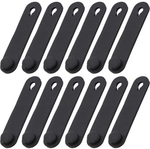 Lpitoy 12 Uds. Bandas De Goma para Motocicleta, Bridas para Sujetar Cables, Arnés De Cables, Accesorios para Motocicleta, Bicicleta Y Coche, 12 Uds.