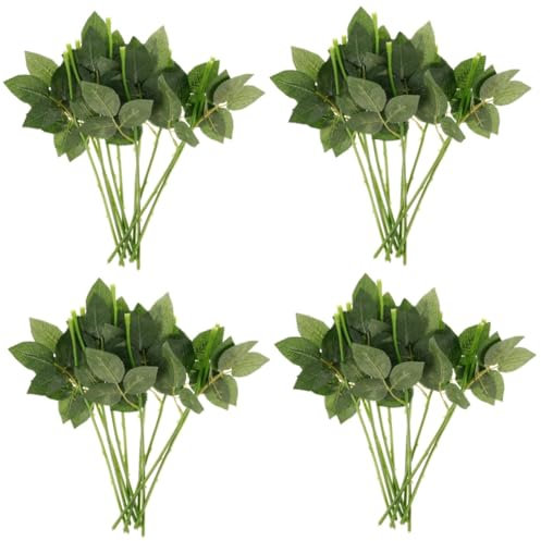 PRETYZOOM 40 STK Künstlicher Blumenpfahl DIY Liefert Stiele Für Künstliche Blumen Gefälschte Blumenunterstützung Blumenstiele Selber Machen Gefälschte Blumenstiele Grüne Stiele Plastik