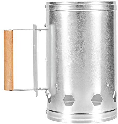 TINEASUR Cañón De Encendido De Chimenea Portátil para Exteriores Quemador De Parrilla De Herramienta De Encendido De Cubo De Encendedor De Chimenea para Barbacoa Al Aire Soporte para Parril