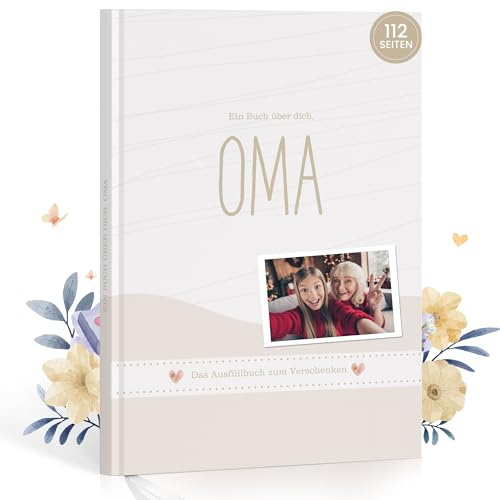 Hyggartn Oma, erzähl mal deine Geschichte – Erinnerungsbuch für Oma zum Ausfüllen, Geschenkidee zum Muttertag oder Geburtstag