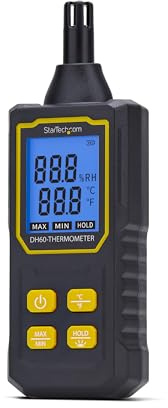 StarTech Termoigrometro Digitale Portatile, Display LCD (DH60-THERMOMETER) | Monitoraggio Ambientale, per Sala Server e Ufficio, Data Center