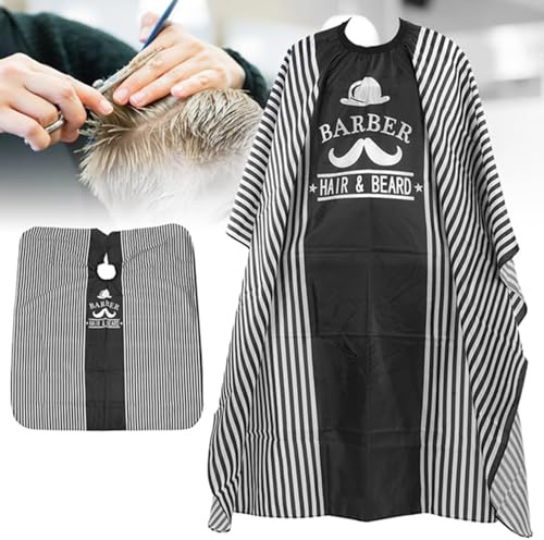 Barber Cape, Haircut Cape Professionell Unisex Salon Cape Heltäckande Frisörförkläde med Justerbar Halsringning för Hårfärgning, Frisyr och Personligt Bruk