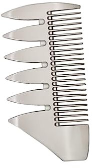 Healeved Dual Sides Antistatischer Bart Und Haarkamm Kompakt Für Geldbörse Für Männer Silber Langlebig Und Vielseitig Der Anwendung