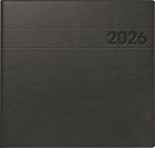 BRUNNEN Buchkalender Mod. 766 '26 | 210×205 mm, Kunststoff, schwarz