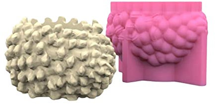 Molde de silicona para macetas, hormigón, cemento, maceta, maceta, resina, epoxi, maquillaje, brochas