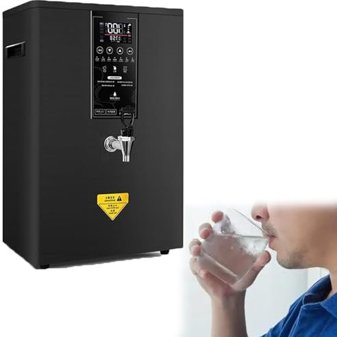 Instant Hot Water Dispenser, Automatic Commercial Hot Water Pot with Filter LCD Display, 4 Safety Protections, Ideal for Coffee Home Office Use