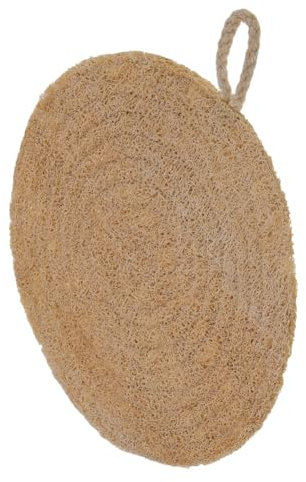 BESTYASH Loofah Sponge Steamer Liners Nonstick Double-layer 20cm round Mesh Mat Plant Fiber Washable Steaming Cloth for Bamboo Steamer Basket Kitchen Essentials