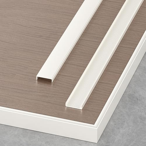 100 CM X 3 PCS Listón Transición En Forma U - Listón Transición Aluminio Suelos, Para Unir Huecos En Suelos Laminados, Perfiles Y Tapajuntas(Light Khaki,W1.6cm)