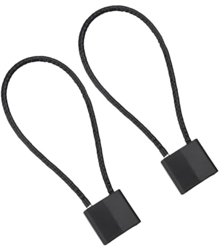 YARNOW Lot de 2 Cadenas à Clé en Acier Inoxydable 38 Cm, Câble Antivol Résistant pour Vélo, Poussette et Valise, Verrou de Sécurité Multifonction pour Garde-robe et Casiers, Usage