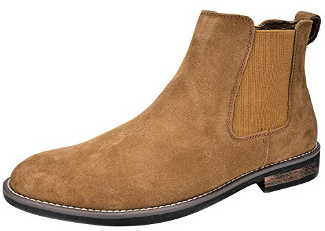 Bruno Marc Bota Chelsea Hombre Botines Hombre Vestir | Upper Gamuza Suave, Plantilla EVA Cómoda, Paneles Elásticos Fácil Calzado, Suela TPR Antideslizante, Estilo Versátil