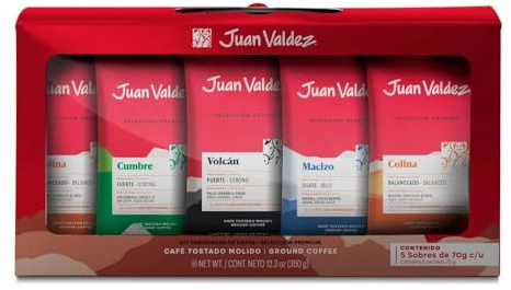 Juan Valdez Premium Selection Ground Coffee 5 Piece Kit