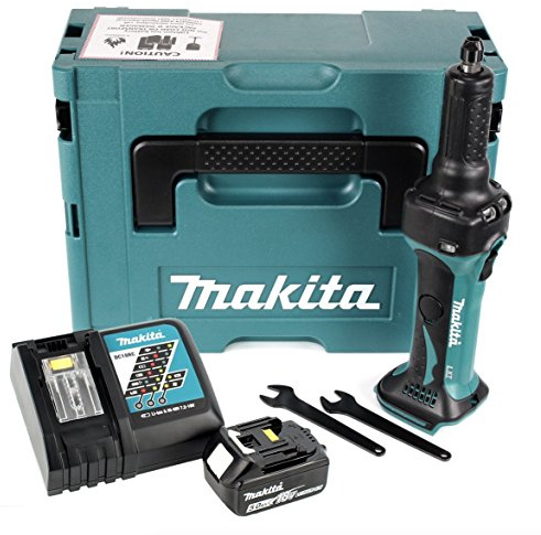Makita DGD 800 RT1J Akku Geradschleifer 18V + 1x Akku 5,0Ah + Ladegerät + Makpac