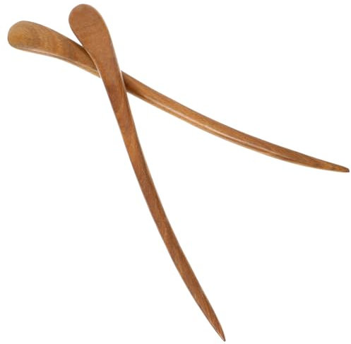 Lurrose 2 stücke Vintage Haar Essstäbchen Sandelholz Haarnadel Haar für Frauen Mädchen