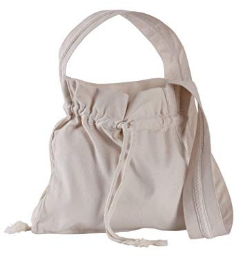 Battle-Merchant Mittelalter Umhängetasche für Damen und Herren aus Baumwolle | Schultertasche oder Schulterbeutel aus Canvas | Karneval Pilgertasche aus Stoff diverse Farben (Natur)