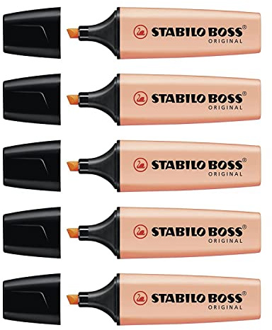 STABILO BOSS Original Pastell Textmarker 2-5 mm, abgeschrägt, pfirsichfarben