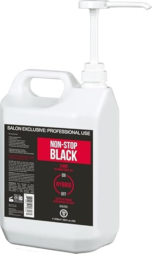 Sunbed Cream Power Tan Non-Stop Black Tingle Gelee – DHA Free Sunbed Tanning Accelerator with Algotan-P, Tinted Gel for Dark Tan, Warm Glow, Peach Scented, UV Hybrid Tanning Cream – 3785ml