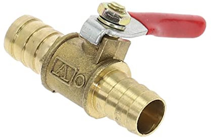 TANGJIANCHENG Ventil 6mm-12mm Schlauchkupplung Inline Messing Wasser Öl Luft-Gas-Kraftstoff-Linie Absperr- Kugelhahn Rohrfittings (Größe : 12mm Barb)