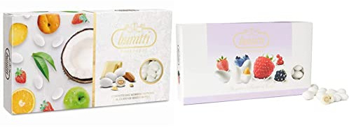 Buratti Confetti Tenerezza Gusto Mista Frutta Bianco - 1 kg & Tenerezze Yogurt Frutti di Bosco - 1 kg