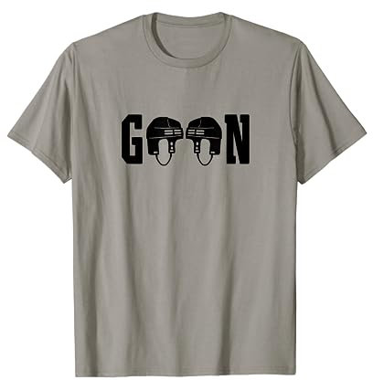 Goon Eishockeyhelm Shirt Fun Tough Beer League Slapshot T-Shirt