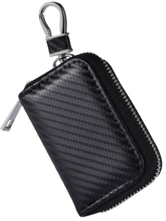 Faraday-Box für Autoschlüssel, Signalblocker, Anti-Hacking, Diebstahlschutz, RFID-Signalblockiertasche, PU-Ledertasche, Blocker