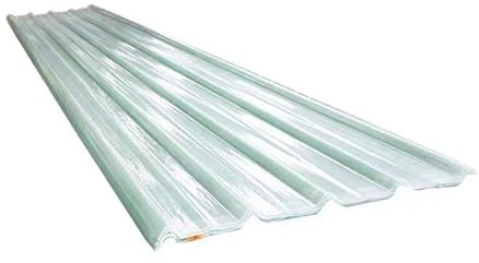 modern Wellplatten Trapez,Flammhemmende FRP-Tageslichtplatte Stoßfeste Dachplatten,Gerätehaus Carport Profilblech,1,5 mm Sonnenscheinplatte,Hohe Lichtdurchlässigkeit (0.9x1.8m/35x71in)