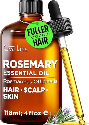 Gya Labs Rosmarin Ätherisches Öl für Haar & Kopfhaut - 118ml - 100% Reines Rosmarinöl für Haare, Diffusor, Haut, Aromatherapie & Kerzenherstellung