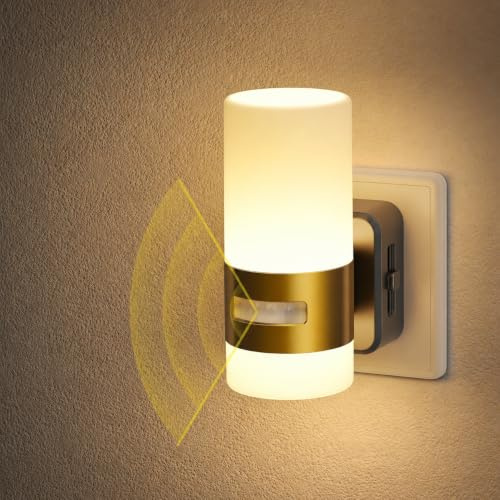 Jandcase Nattlampa Med Rörelsesensor, Nattlampa För Barn Dimbar, 3 Lägen (Auto/På/Av), 3000k Varmvit, Led Nattlampa För Barnrum, Sovrum, Hall