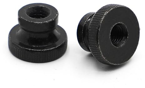 Handdrehschraube M3 M4 M5 M6 M8 M10, schwarz plattierte Rändelmutter, Mutter von Hand festziehen, Teile for 3D-Drucker, Vorhangfassade (Farbe: M5, 5 Stück)(M5 5pcs)