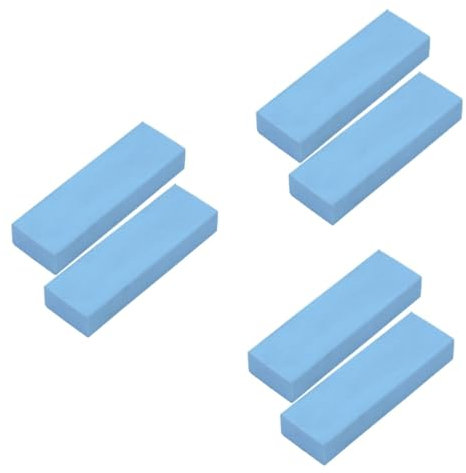 MAGICLULU 3 Sätze Reinigungsradiergummi Pfannenflecken-radierer Badezimmer-rostradierer Kalkpinsel-radierer Wasserhahn-Kalk-radierer Kalkentferner Für Küchenarmaturen Sky-Blue 2 Stück * 3