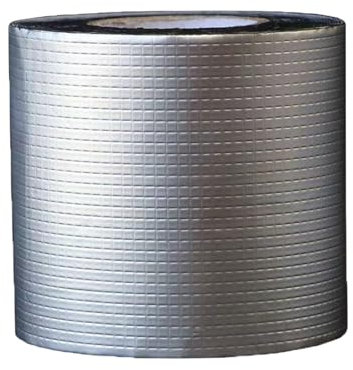 Wansiman Cinta de butilo,Cinta de Aluminio Gruesa a Prueba de Fugas,Cinta Impermeable para tejados,Aluminio Cinta Butilica,Cinta Adhesiva de Caucho butílico,Fuerte Adherencia,para Reparación