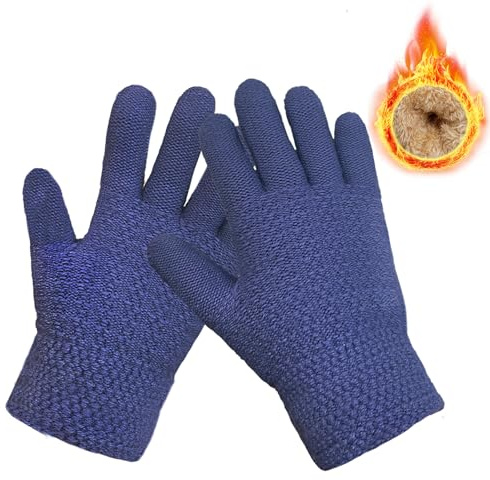 lifwimner Winter Handschuhe Kinder, Warme Strickhandschuhe Thermo Fleece Handschuhe für Jungen Mädchen Outdoor Aktivitäten